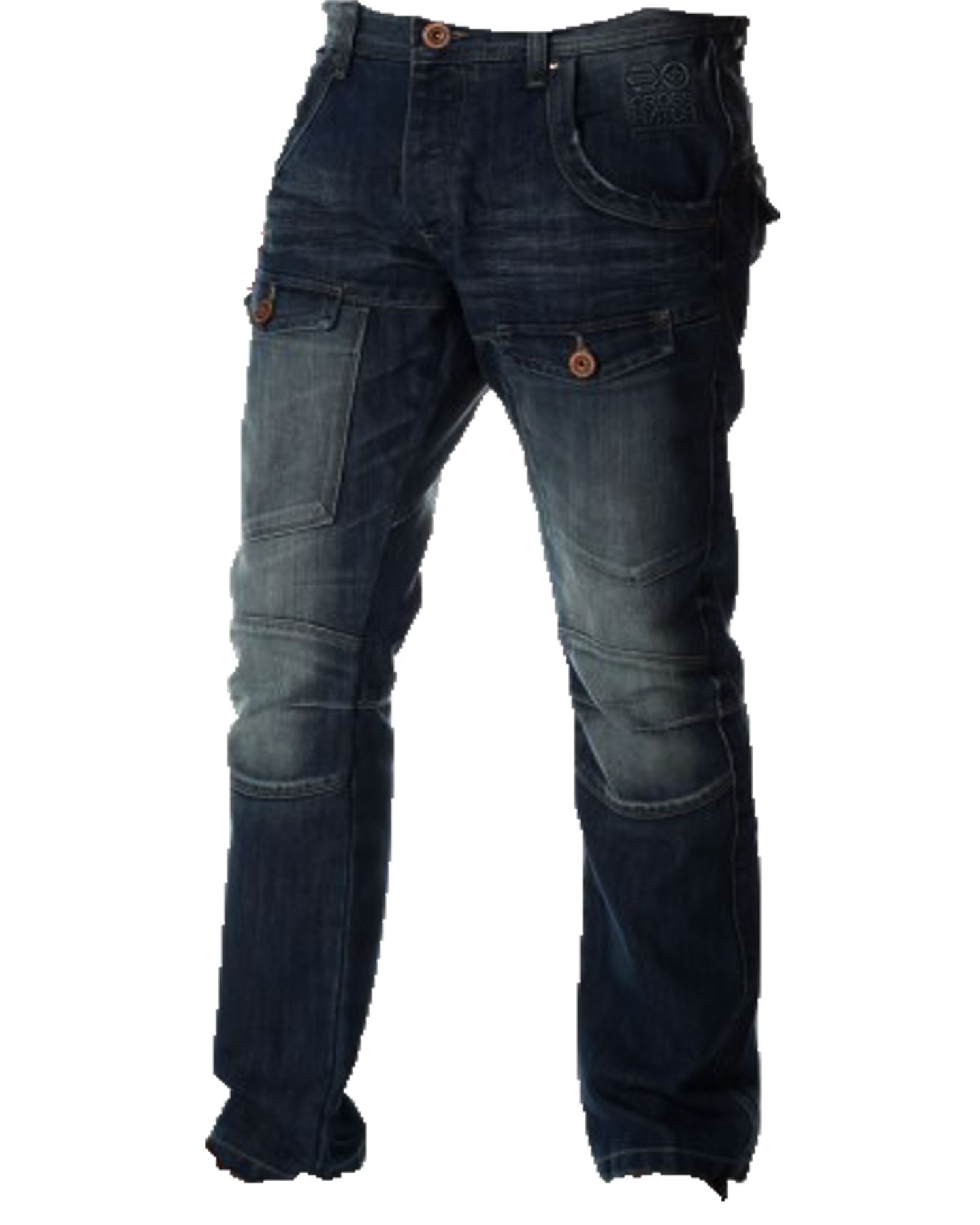New Mens Crosshatch Designer New Control Denim Regular Fit Straight Leg Jeans