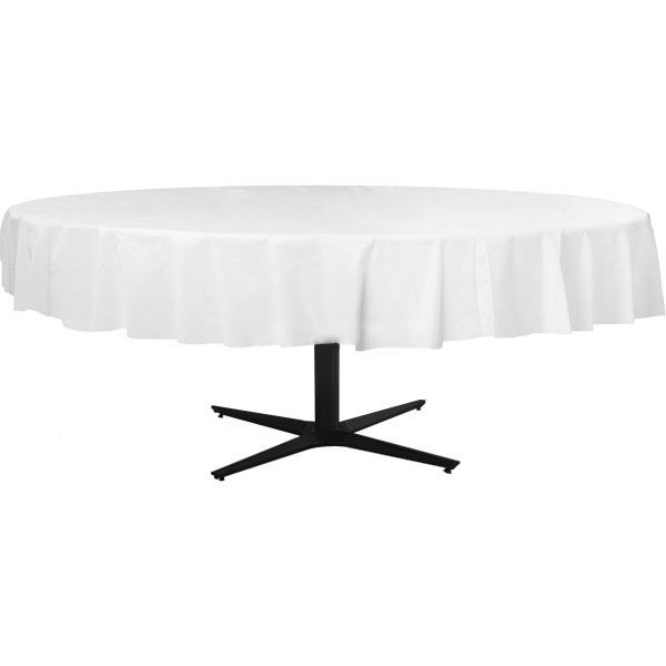 Solid Colour Tableware Round Table Covers 213cm D Birthday Wedding Solid Colour Tableware Round Table Covers 213cm D