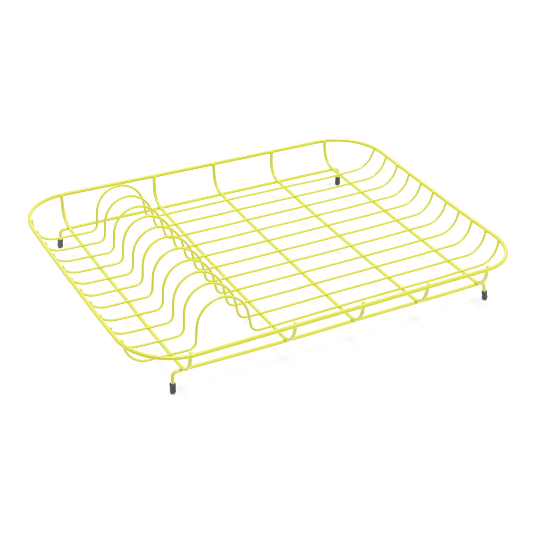 Addis Wire Dish Drainer Plate Rack Low Level Enamel Coated Steel Gloss Finish