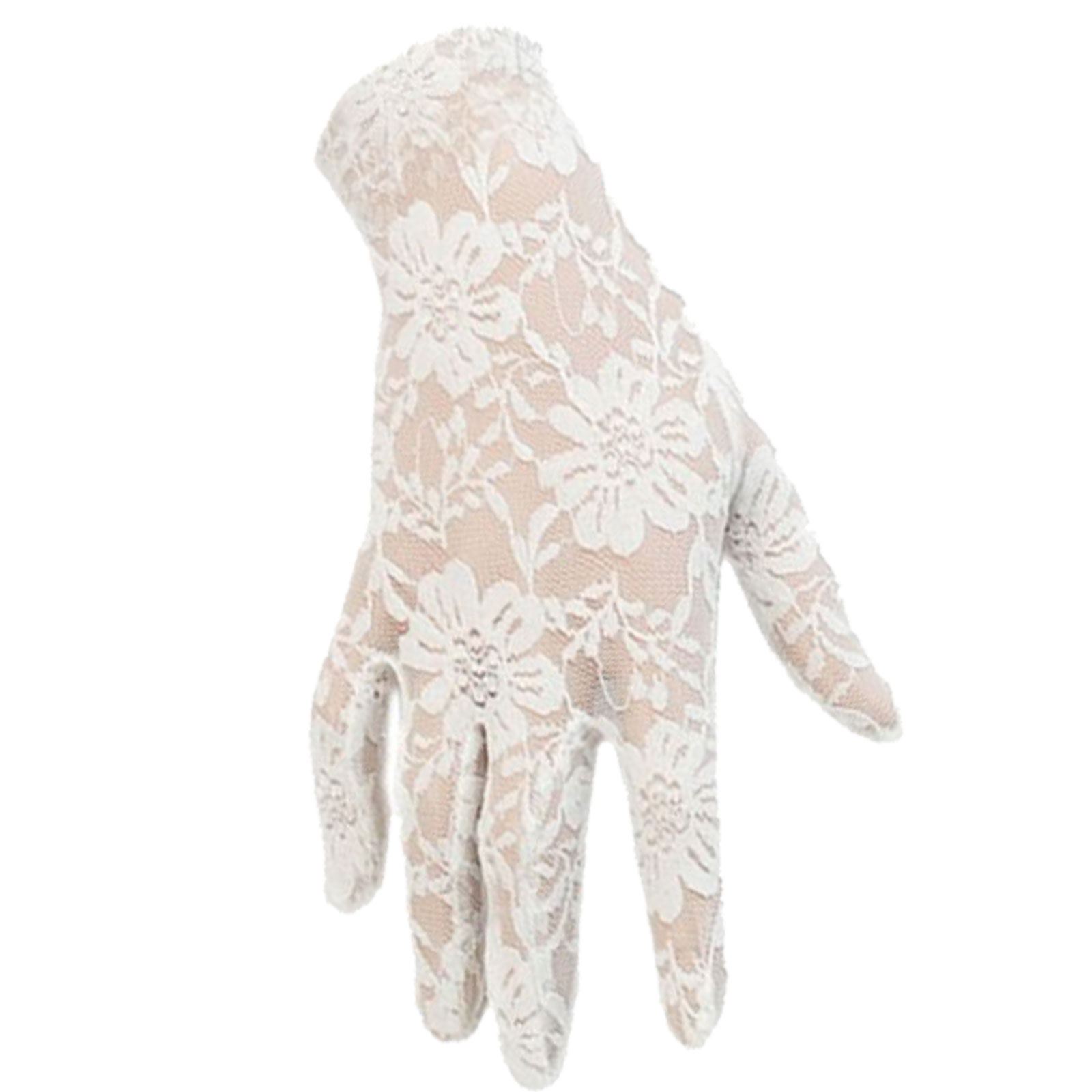 LADIES WOMENS LACE GLOVES ELEGANT BURLESQUE WEDDING HEN NIGHT FANCY