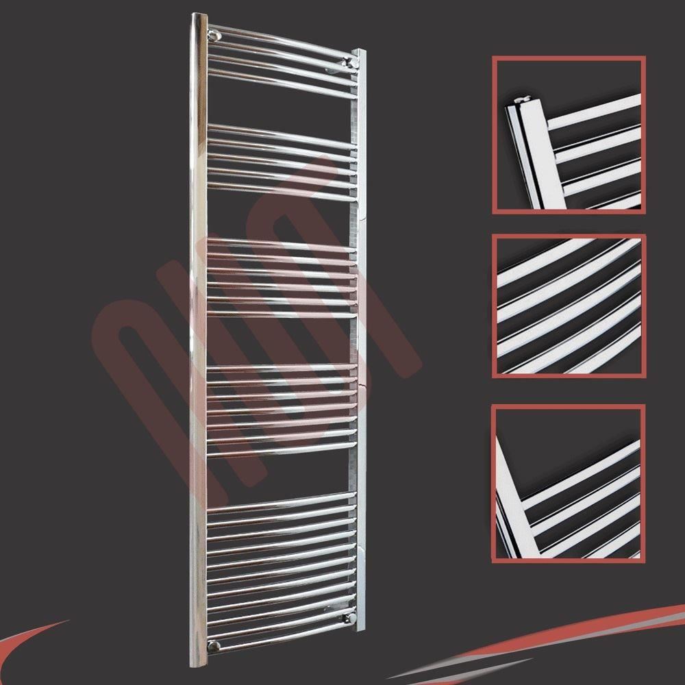 600mm(w) Straight & Curved Chrome, White, Polished Heated Towel Rails