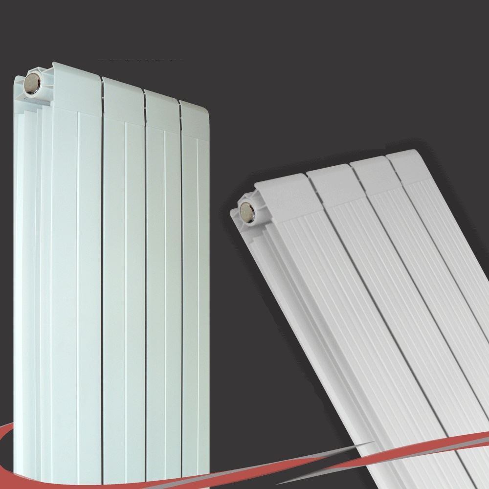 Vertical White Designer Radiators Oval Tube & Flat Panels, Steel or