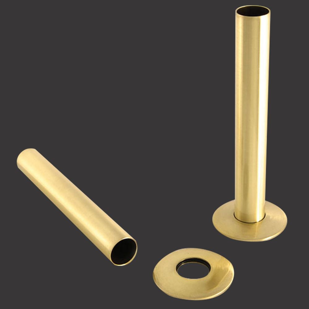 NWT Radiator Pipe Sleeves and Collars (Pair) 6 Finishes Heavyweight