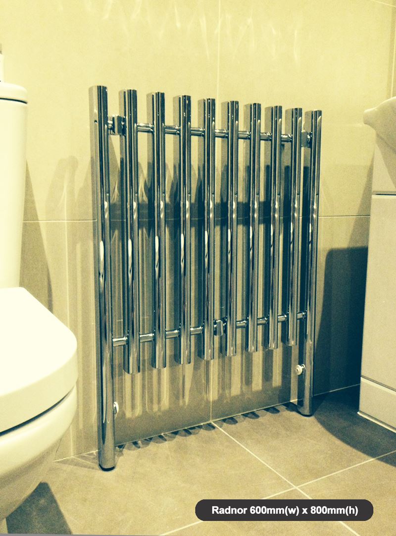 HIGH BTUs! Traditional Designer Chrome Heated Towel Rails, Bathroom