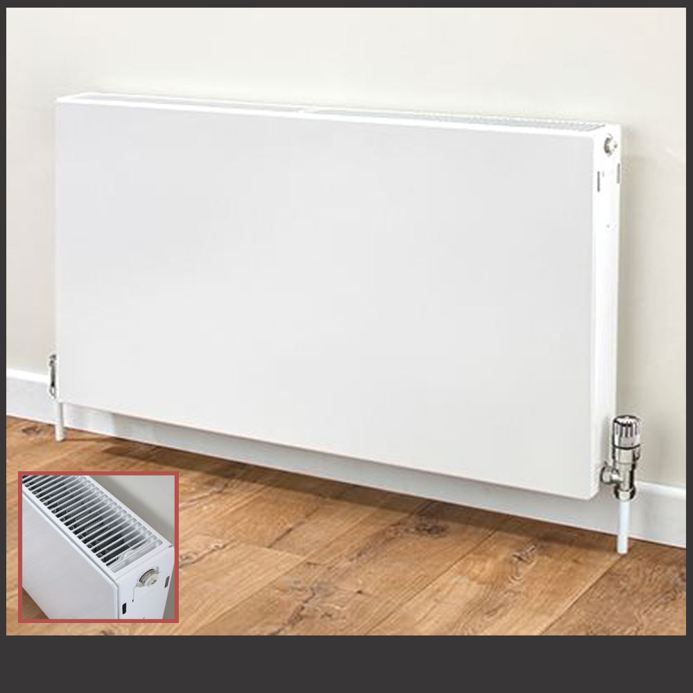 Vulcan Central Heating Flat Panel Radiators, Single & Double Convector