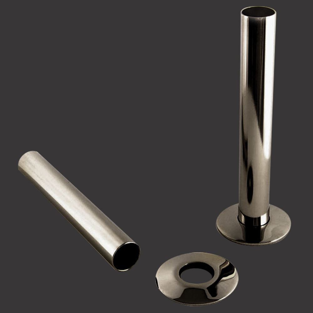 NWT Radiator Pipe Sleeves and Collars (Pair) 6 Finishes Heavyweight