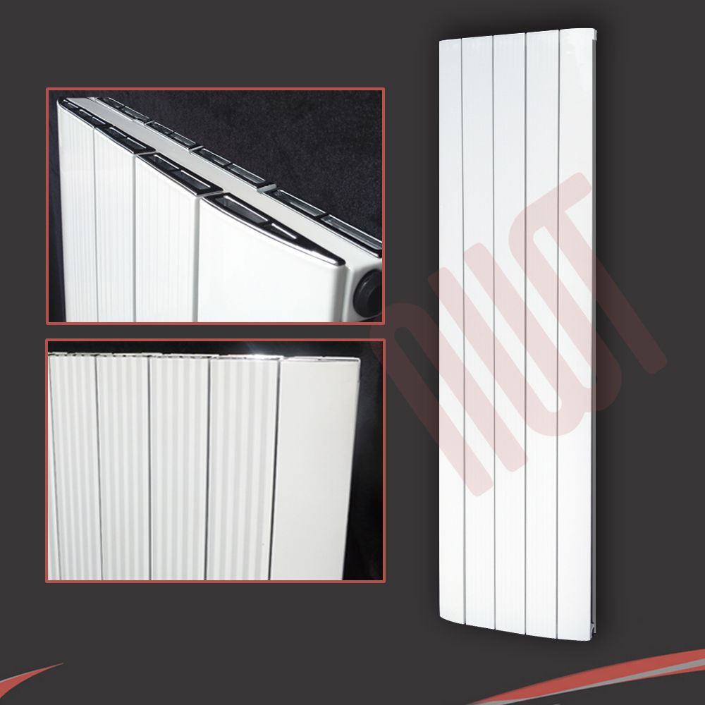 White Modern Aluminium Feature Radiators Vertical & Horizontal HIGH