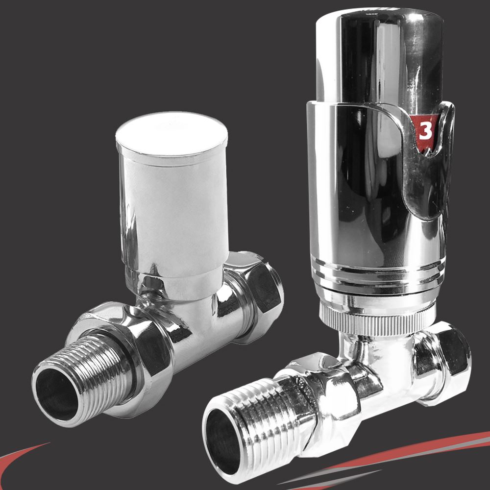 Central Heating Chrome Valves & Accessories For Radiators and Heated