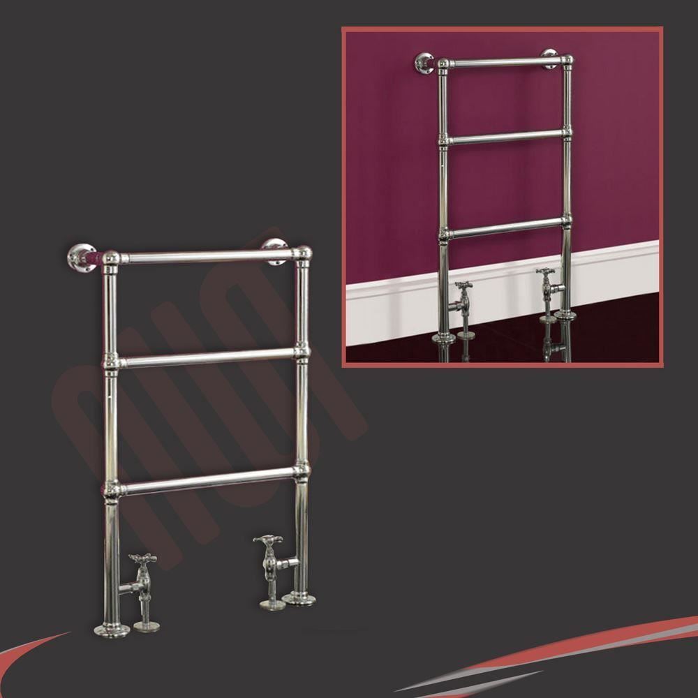 HIGH BTUs! Traditional Designer Chrome Heated Towel Rails, Bathroom
