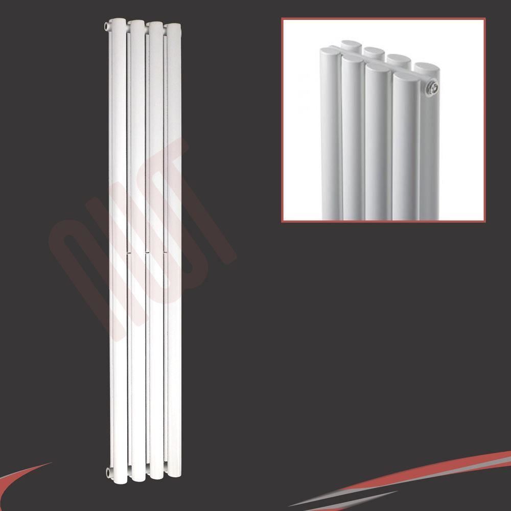Vertical White Designer Radiators Oval Tube & Flat Panels, Steel or Aluminium eBay