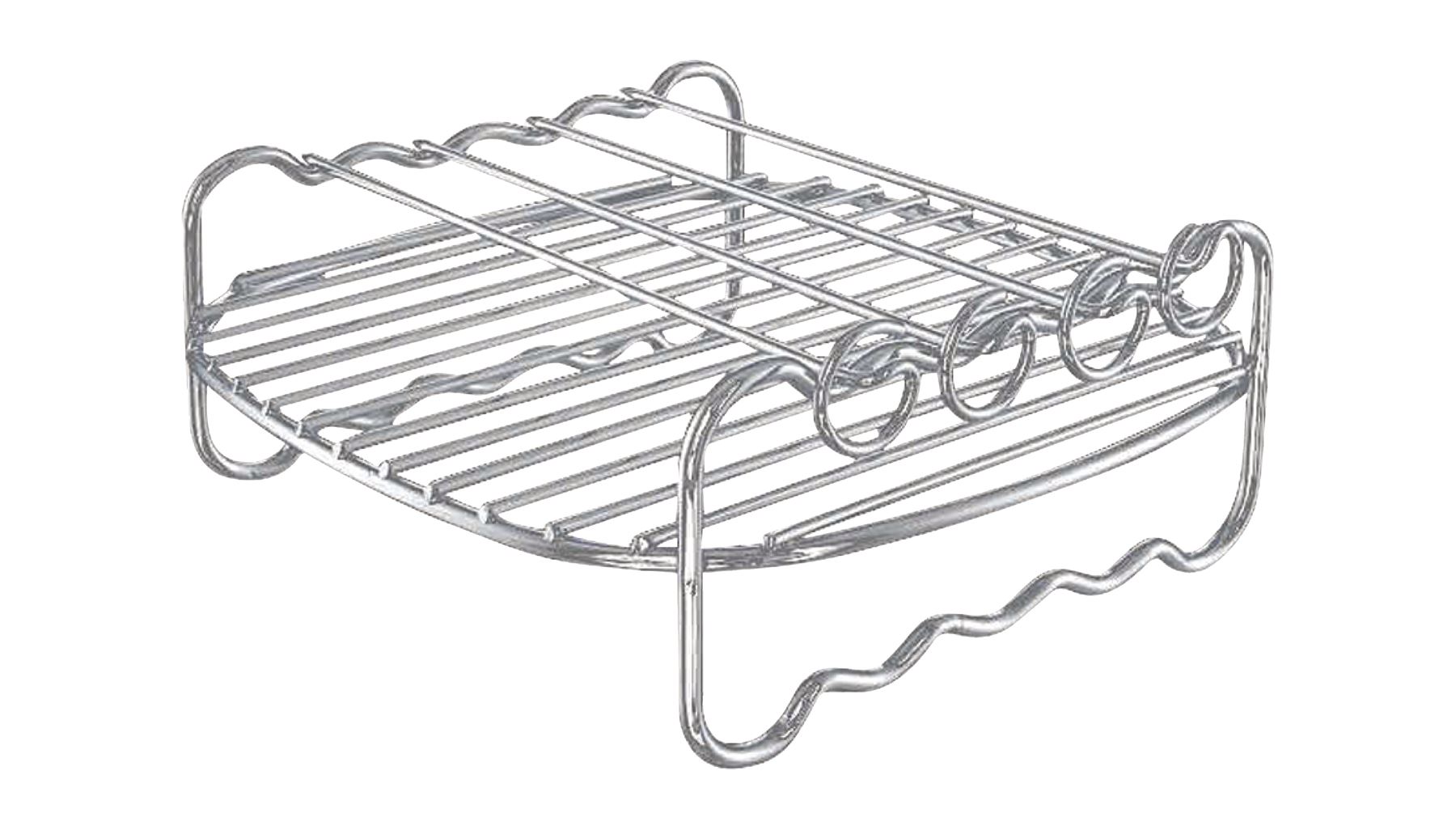 Philips Air Fryer Rack Silver Maximize Airfryer's cooking space double