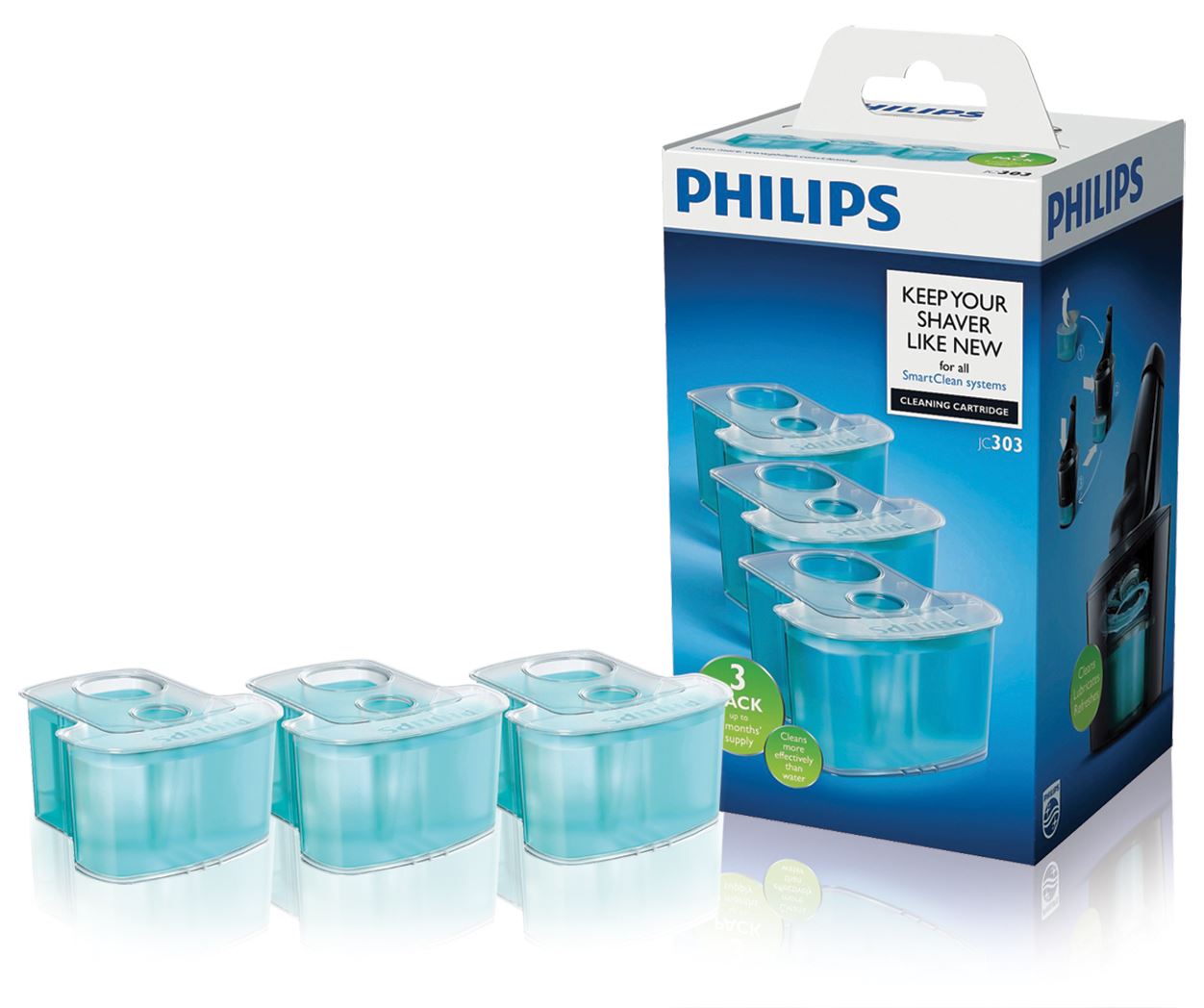 Philips SmartClean Cleaning Cartridge 3pack for Shavers eBay