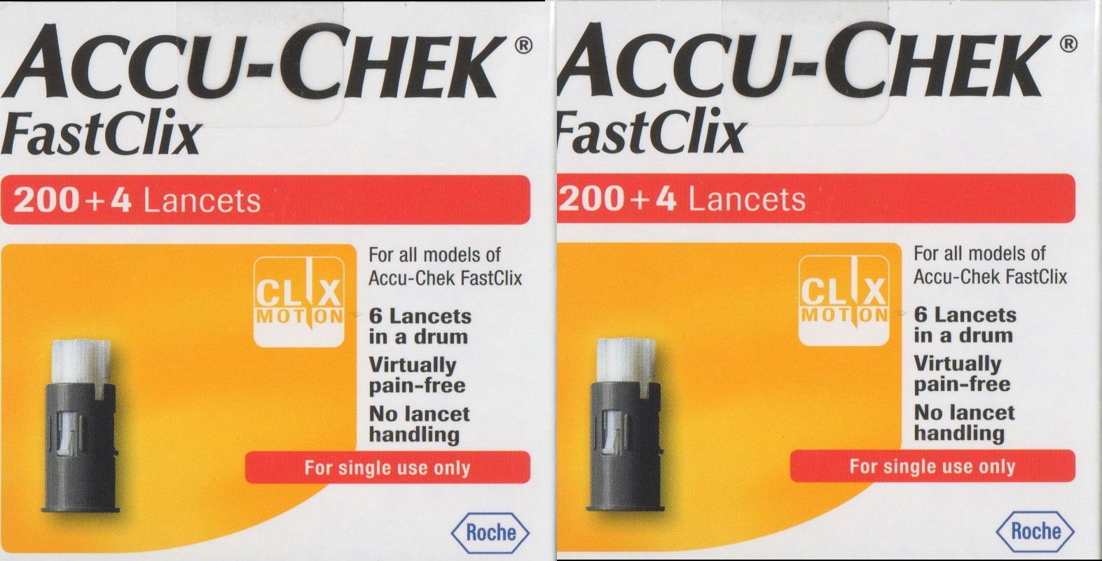 AccuChek FastClix (200+4 Lancets) eBay