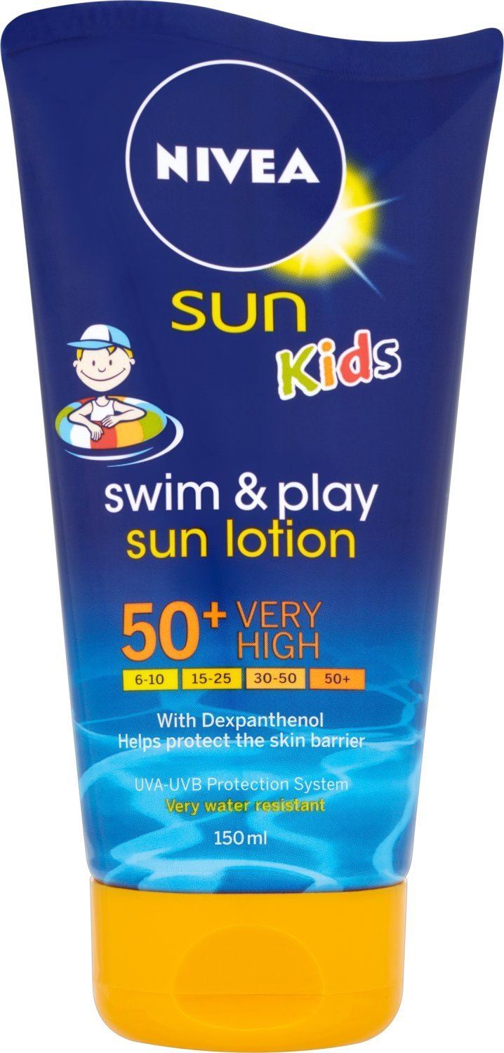 Nivea Sun Kids Swim & Play Sun Lotion SPF50+ 150 ml (1,2 and 3 packs