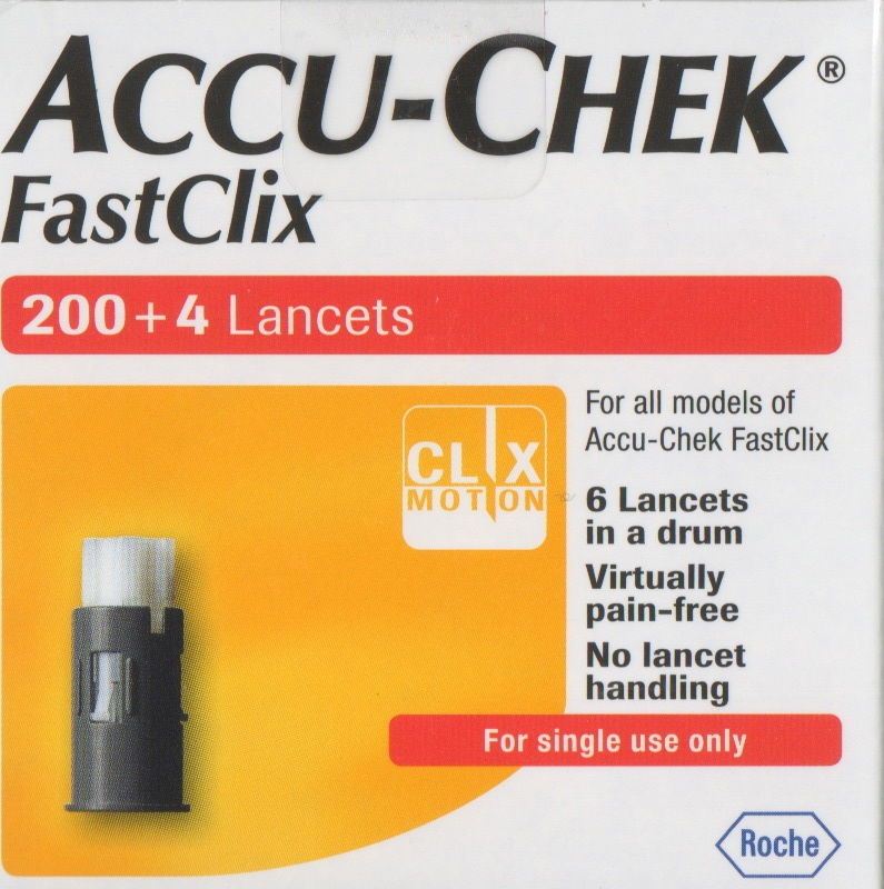 AccuChek FastClix (200+4 Lancets) eBay
