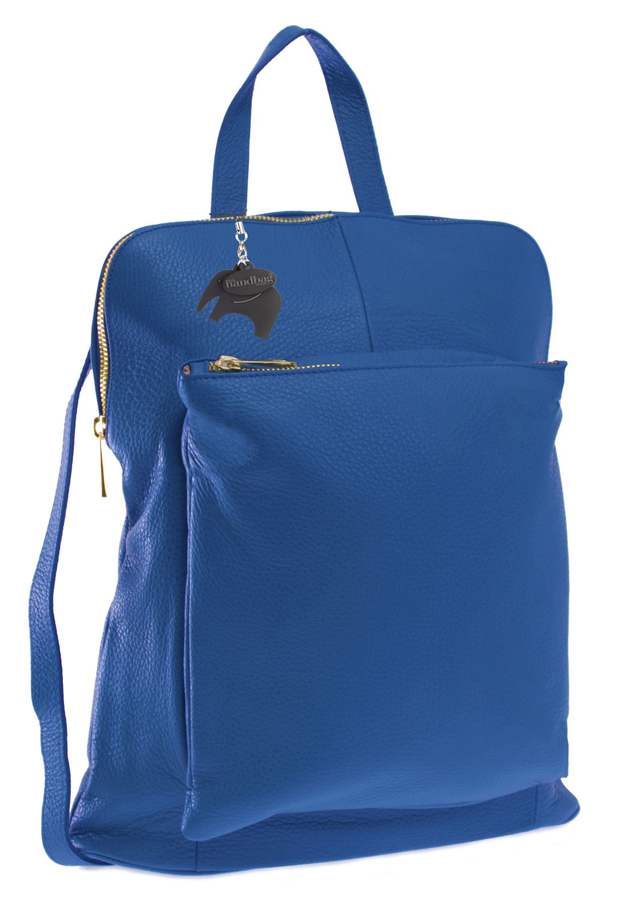 Big Handbag Shop Womens Genuine Leather Medium Convertible Backpack Shoulder Bag