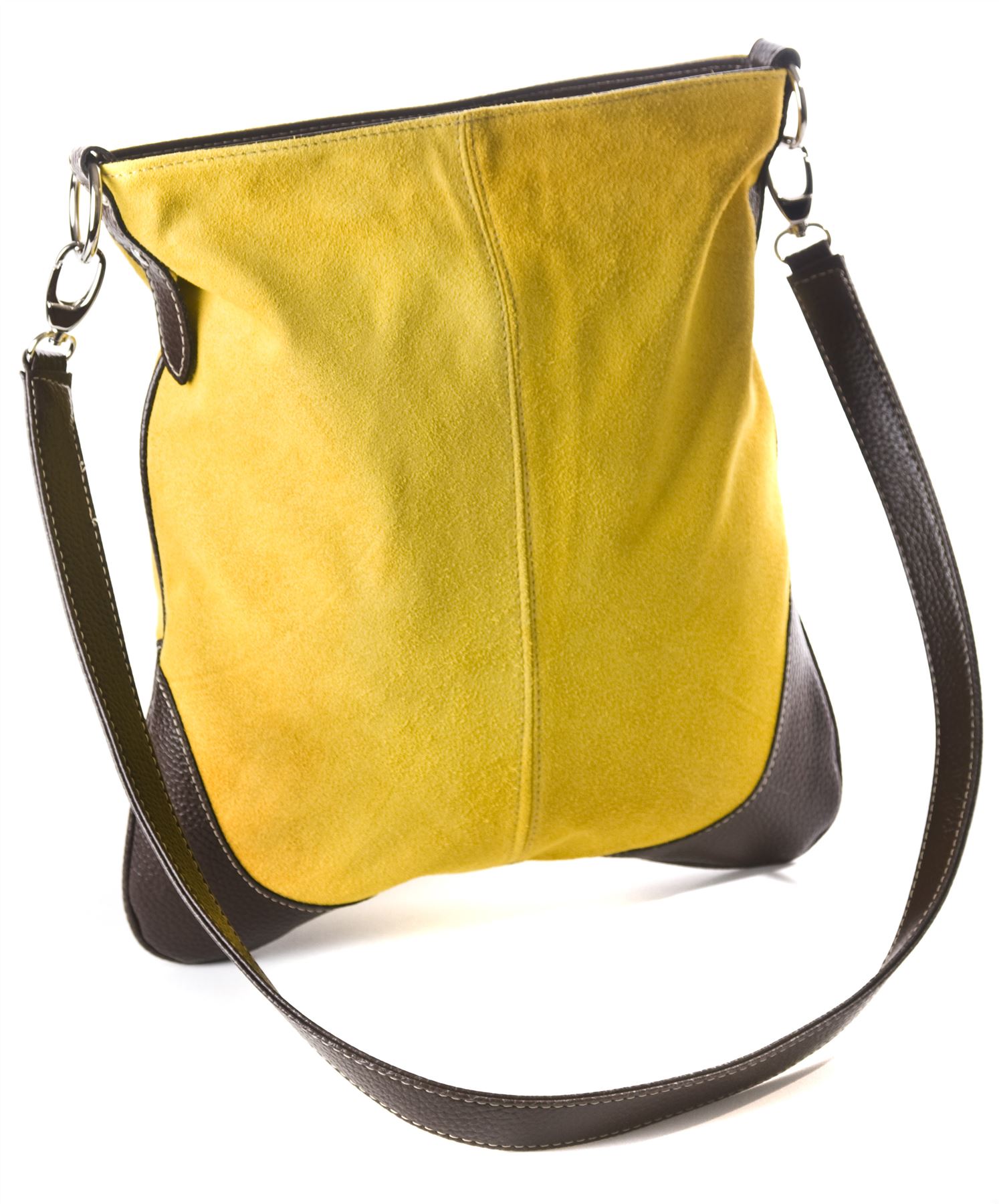 Big Handbag Real Suede Leather Messenger Cross Body Shoulder Bag with