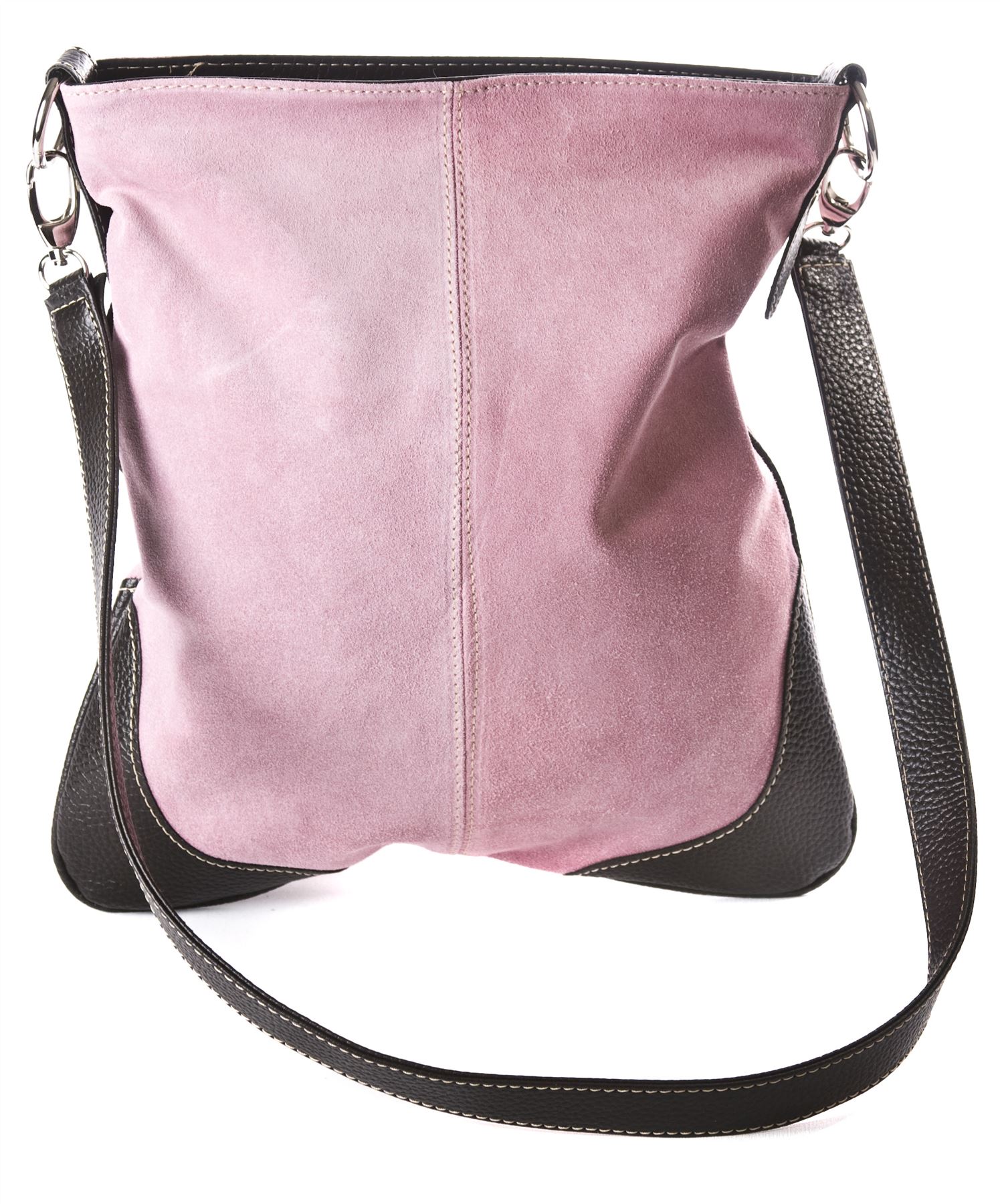 Big Handbag Real Suede Leather Messenger Cross Body Shoulder Bag with