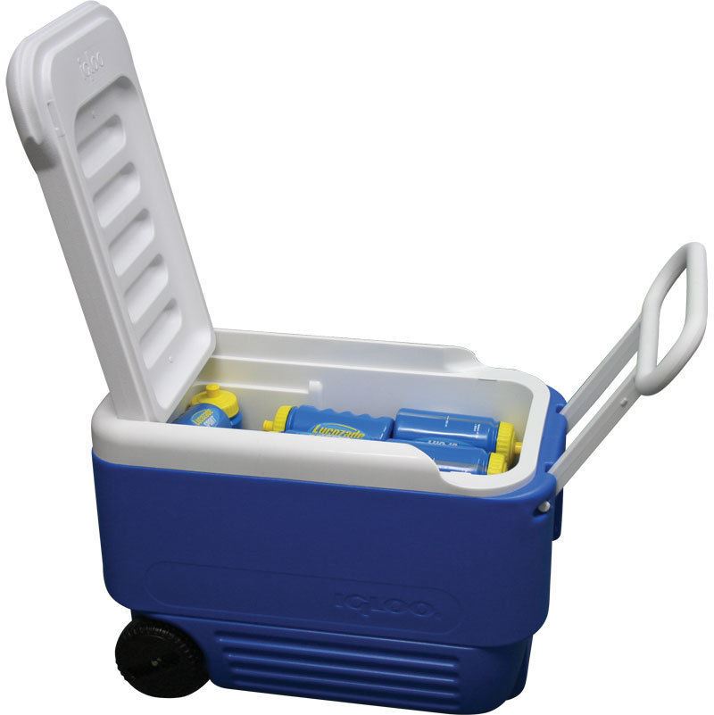 IGLOO WHEELIE COOL 38QT 36L ROLLER COOLER CAMPING ICE CHEST WHEELED