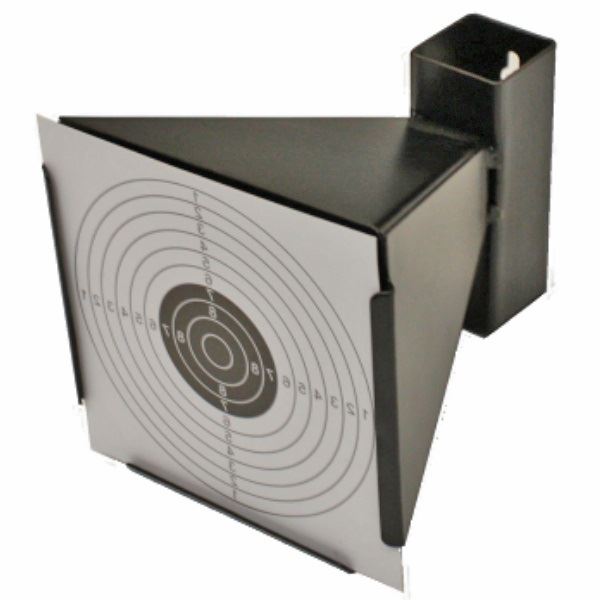 AIR GUN FUNNEL TARGET HOLDER +100 CARD TARGETS 14cm PELLET TRAP RIFLE