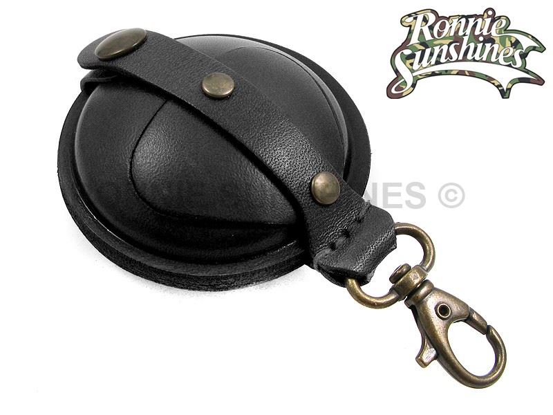 Wilkins Hard Leather Air Rifle Gun Pellet Pouch Size Small 2.5" Brown