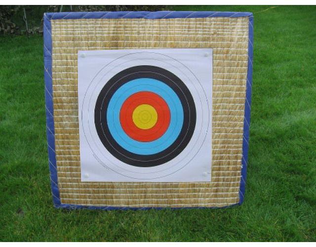 90cm COMPRESSED STRAW ARCHERY TARGET + 10 FACES & PINS eBay