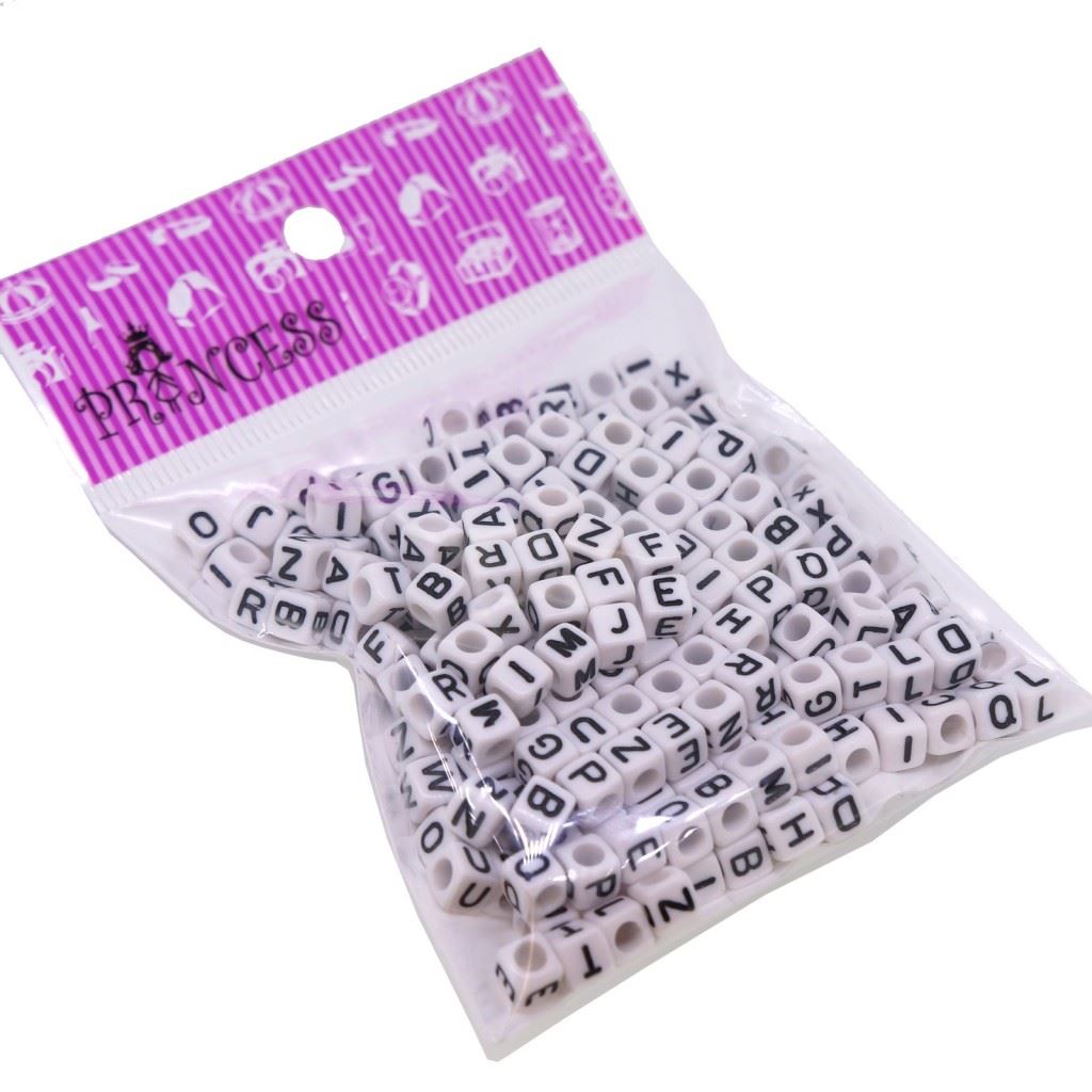6mm Cube Acrylic Alphabet Letter Beads for Jewelry Making Loom Bracelet eBay