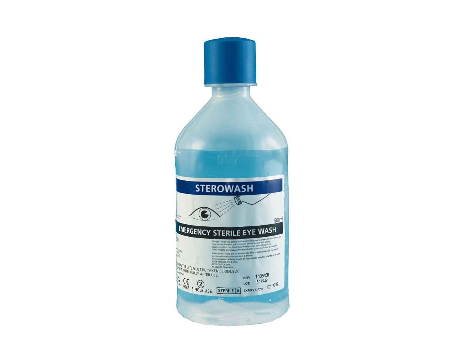 Steroplast First Aid Eyewash Solution Sterile Eye Wash Purified Water