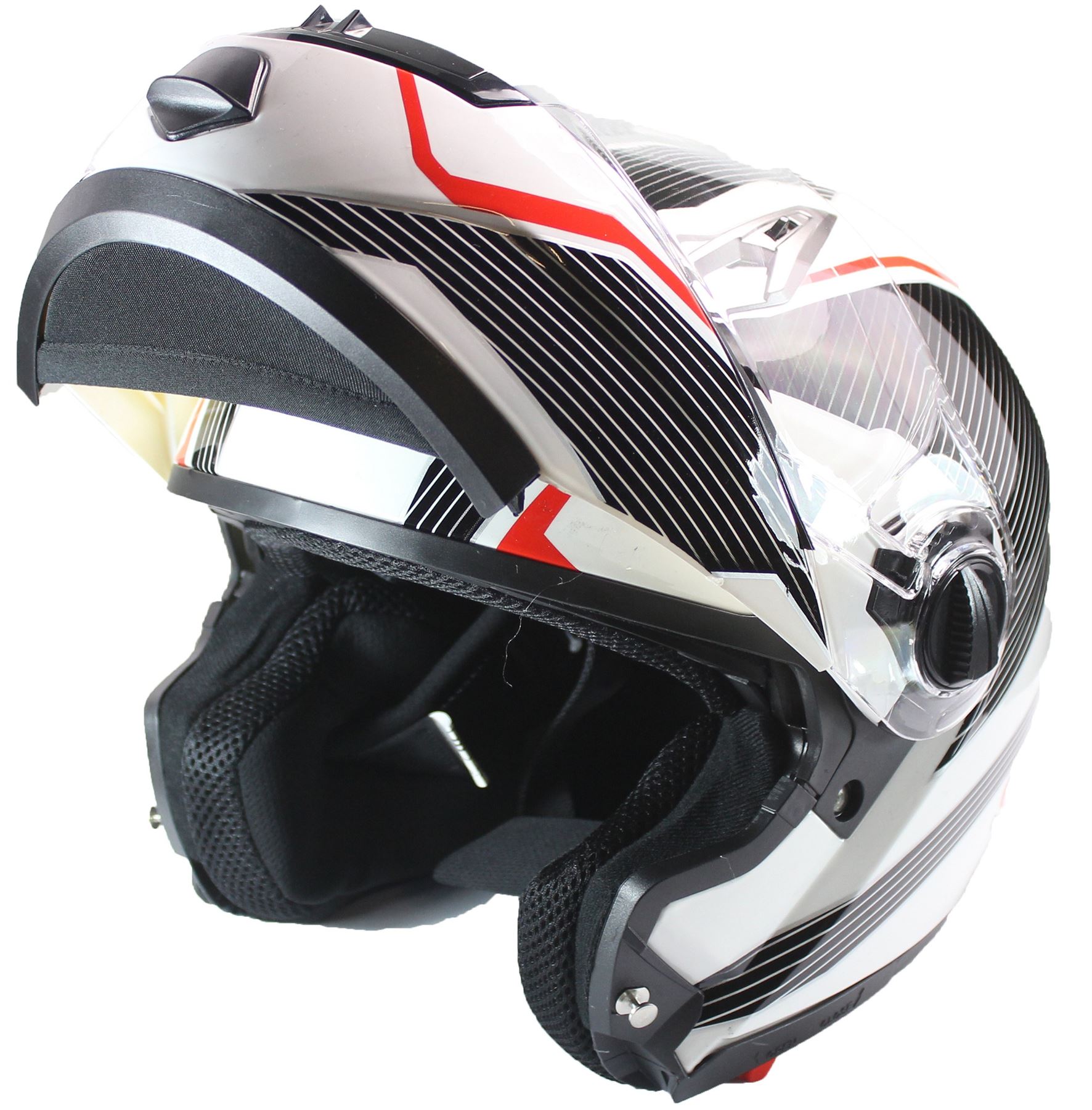 MOTORCYCLE Modular Bike Flip-Up Crash Helmet Double SUN Visor Colour CHOICE - Picture 23 of 30