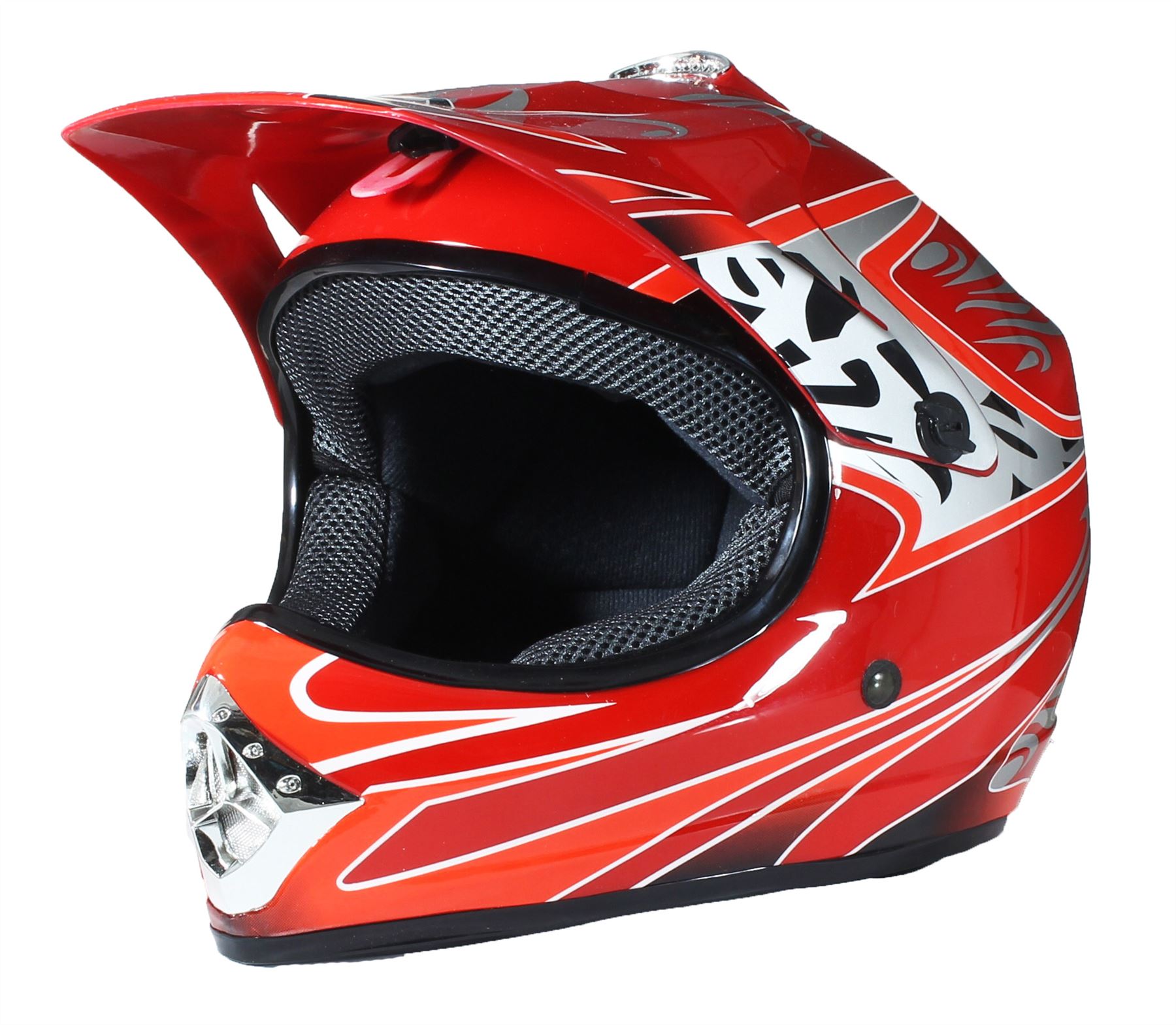 Kinder Motorrad Helm Set - Integralhelm Mit Brille, Handschuhen & Maske