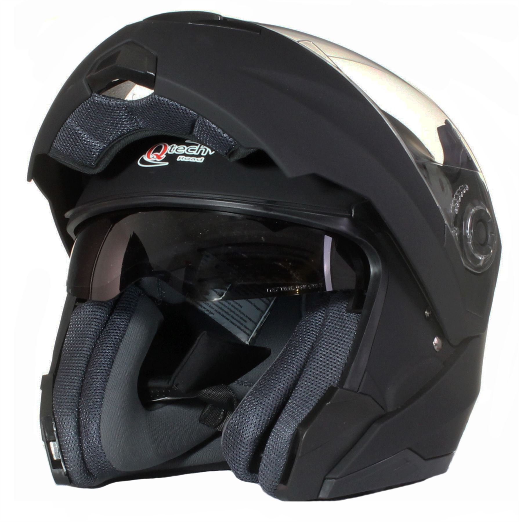 CASQUE Moto Modulable avec Double Visière Teintée Scooter PARE SOLEIL Noir eBay