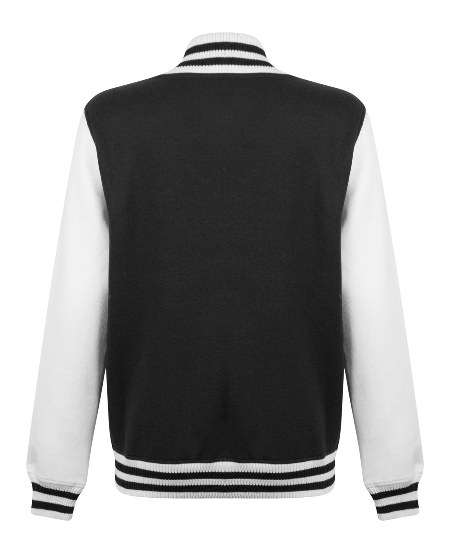 Womens Ladies Varsity Contrast Sleeve Baseball Bomber Hoodie Hooded