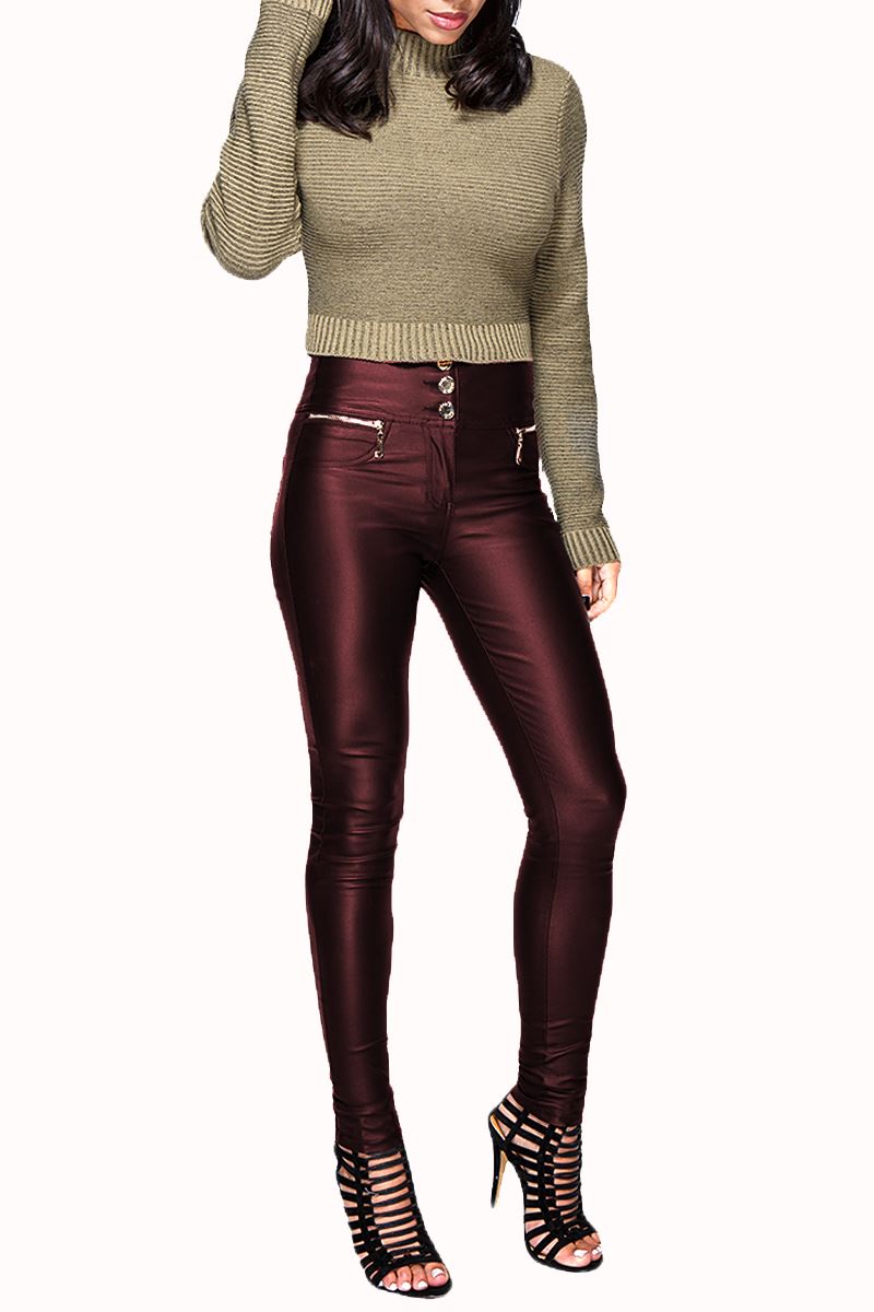 leather skinny fit jeans