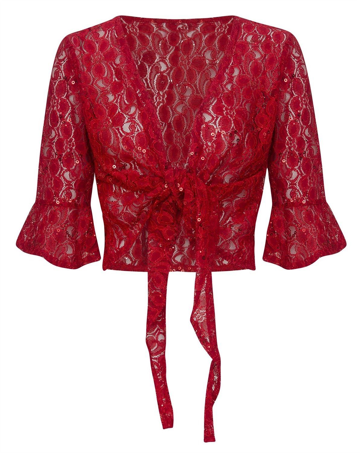 new womens ladies floral sequin bolero shiny shrug plus size 12 26 red shrugs plus size