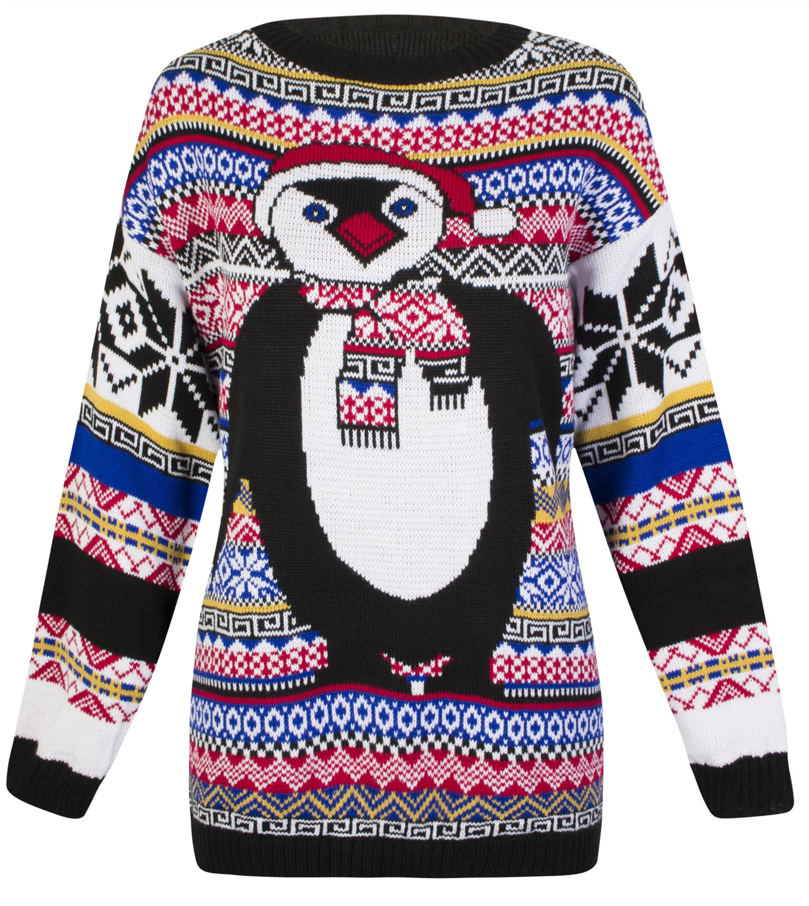 penguin christmas jumper womens