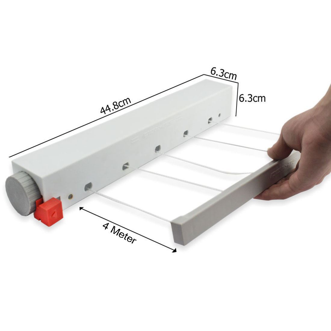 Wall Mounted Clothes Dryer Washing Line Airer Laundry Drying Indoor