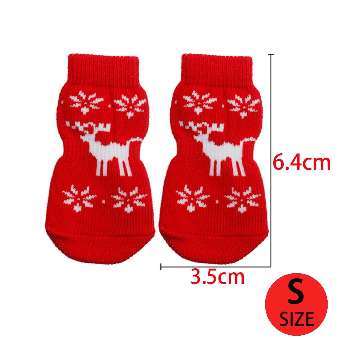 PAIR Dog Socks for Paws Non Slip Wound Stop Slipping
