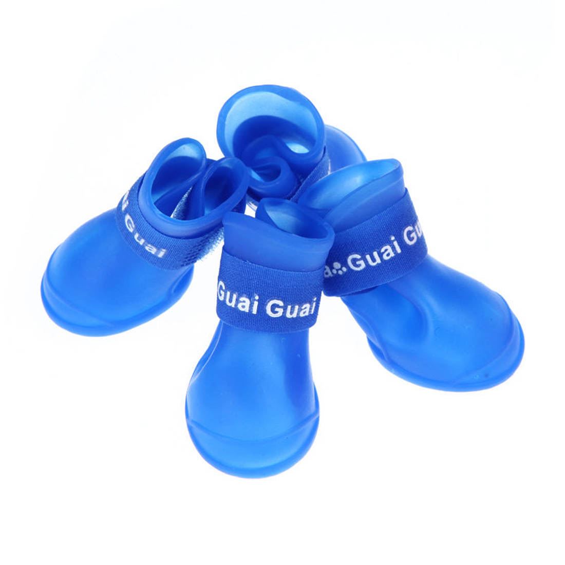 Silicone Pet Dog Puppy Waterproof Protective Adjustable Walk Shoes