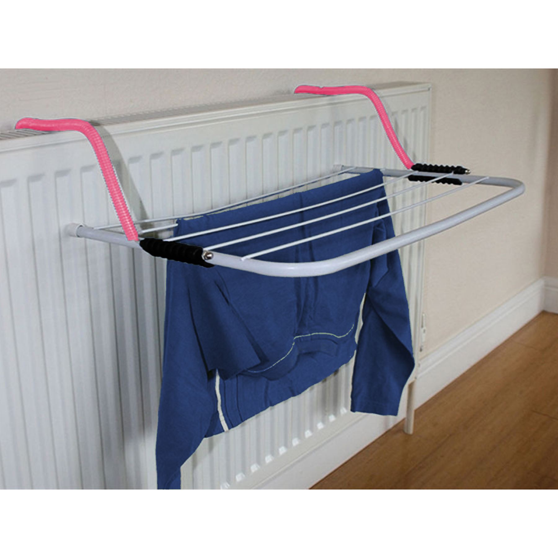 Indoor Over Radiator Clothes Airer Laundry Dryer Hanger 5 Bar Towel