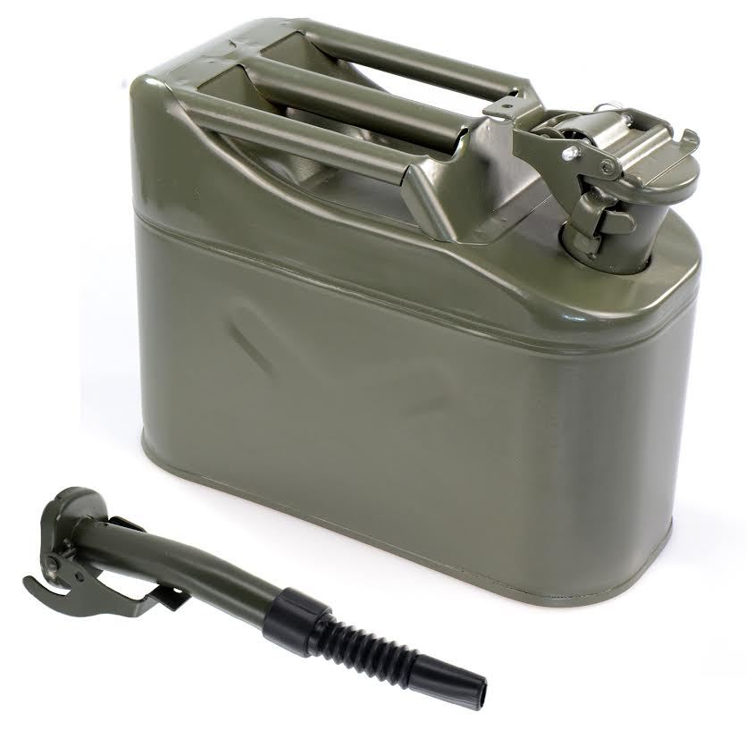 Metal Jerry Can Fuel Petrol Diesel Water Oil Military Storage