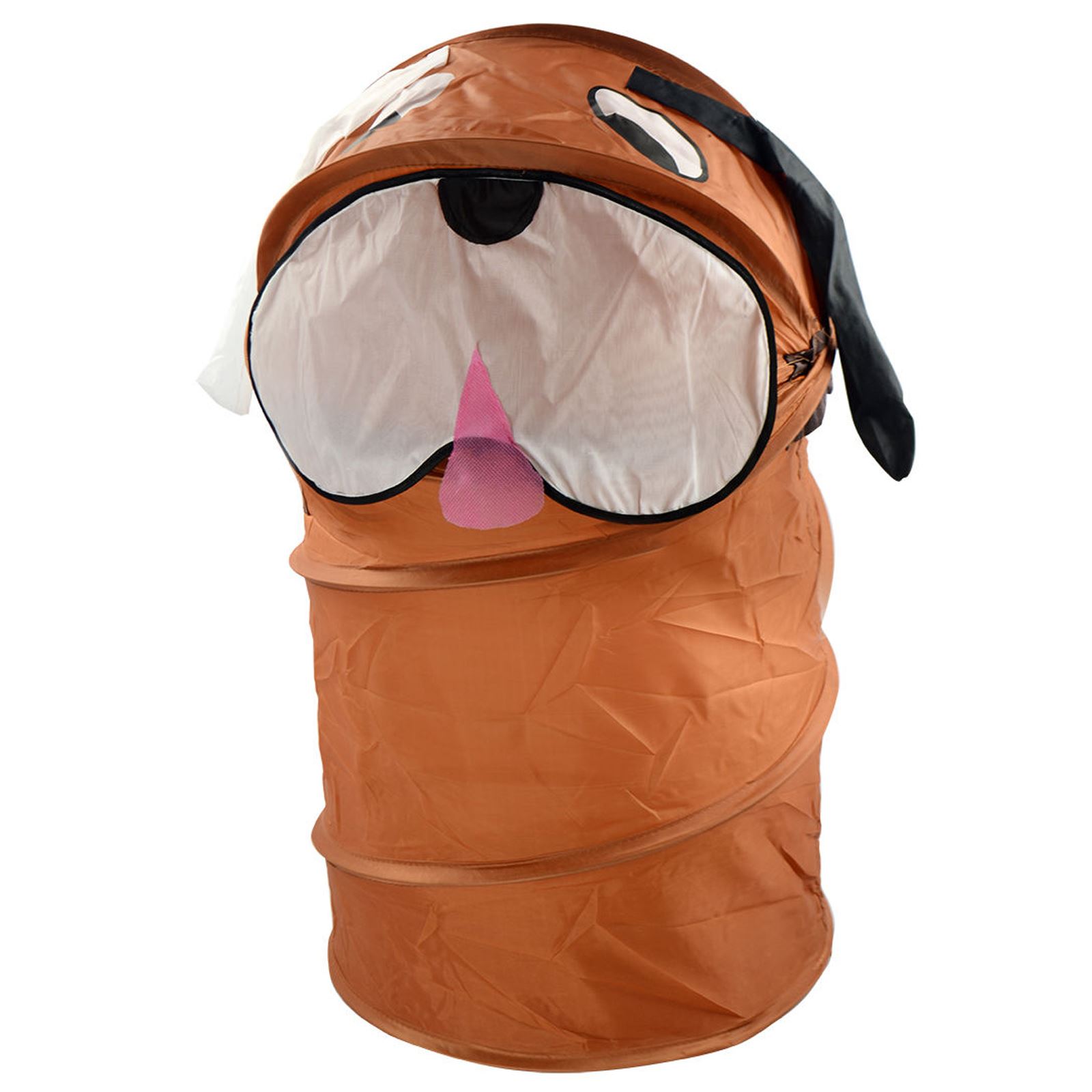 Kids Foldable Pop Up Animal Laundry Basket Toy Storage Bin Hamper Tidy