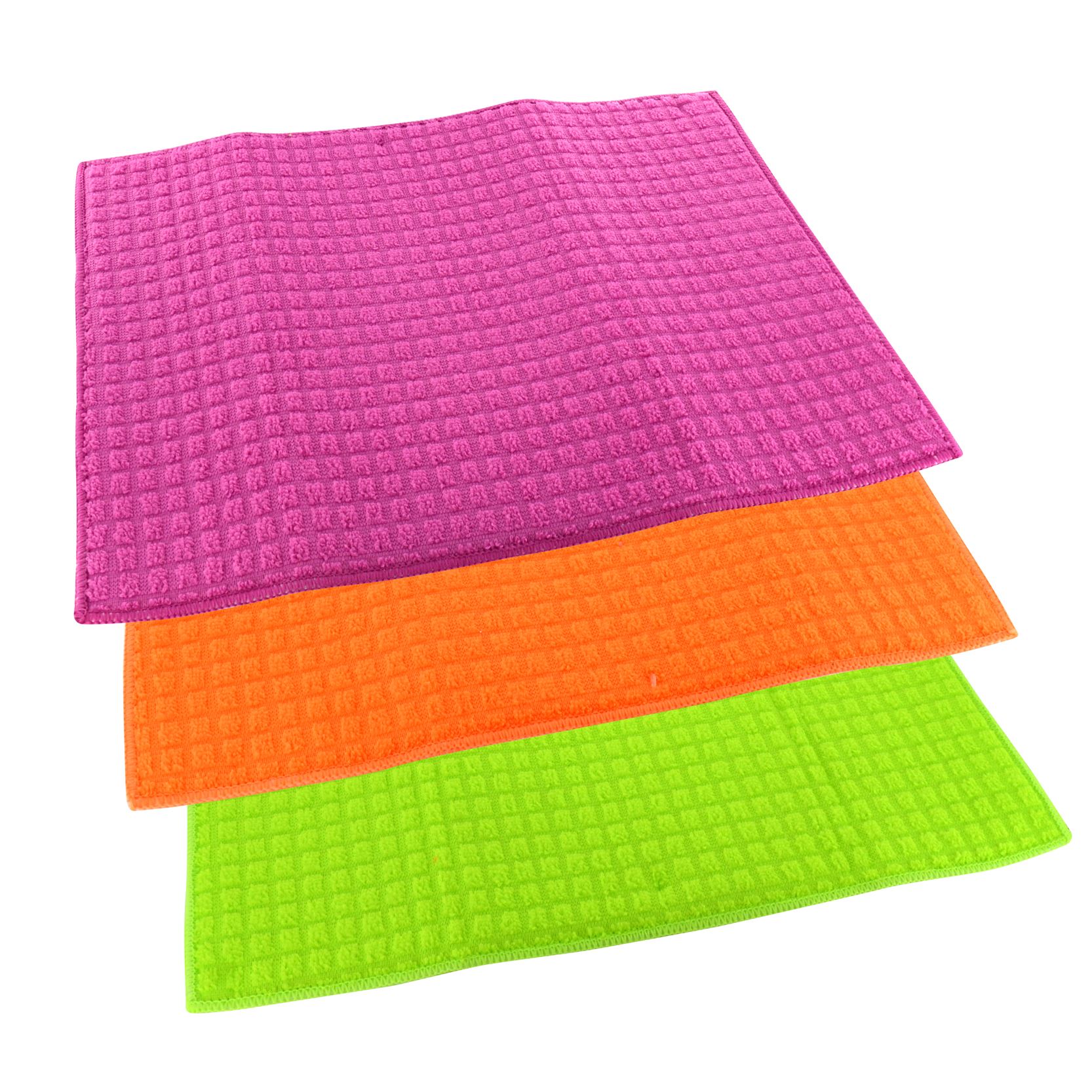 New Microfibre Kitchen Drying Mat Absorbent Dish Drainer Washing Up Tea