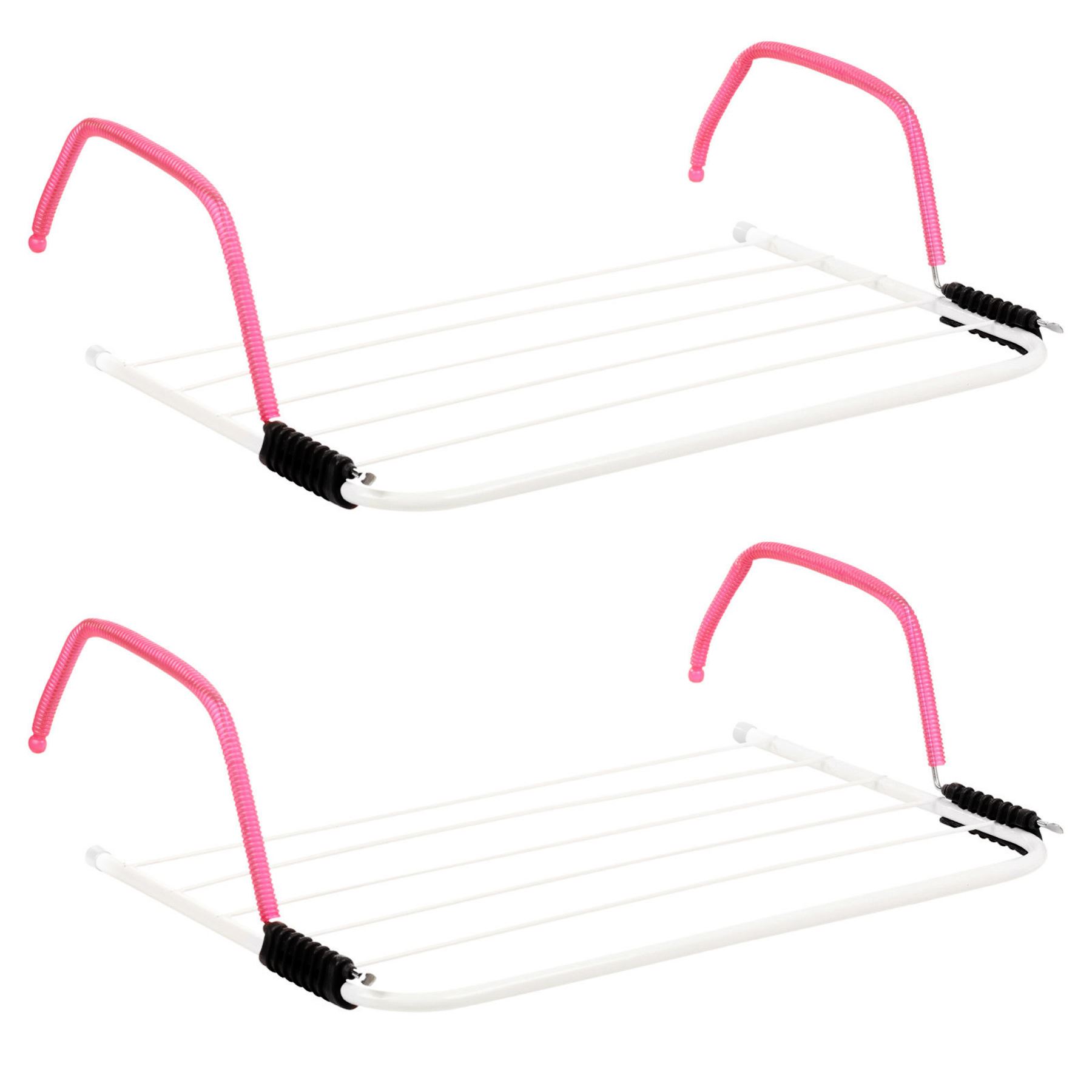 Indoor Over Radiator Clothes Airer Laundry Dryer Hanger 5 Bar Towel