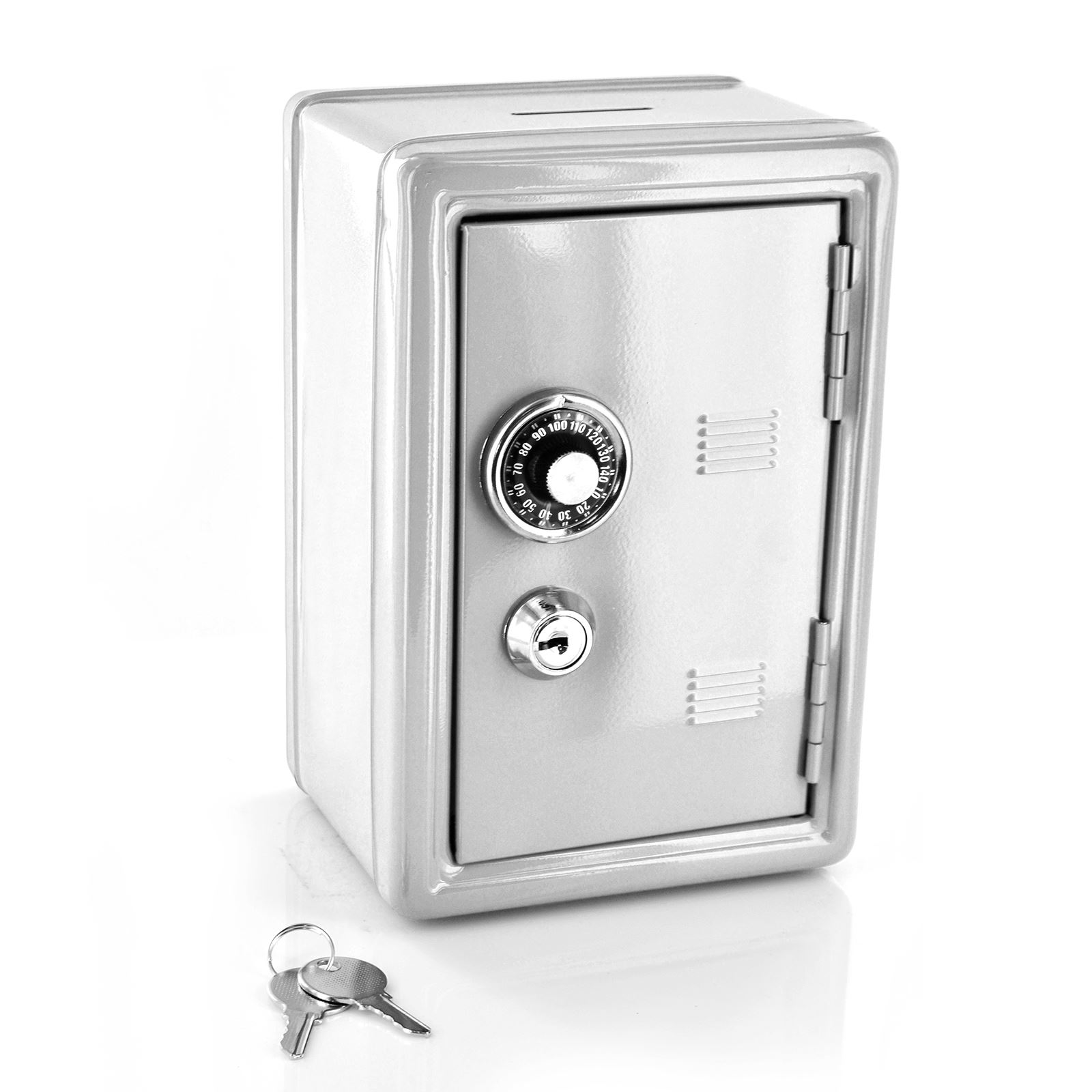 New Safe Security Metal Money Bank Cash Deposit Savings Saving Box 2