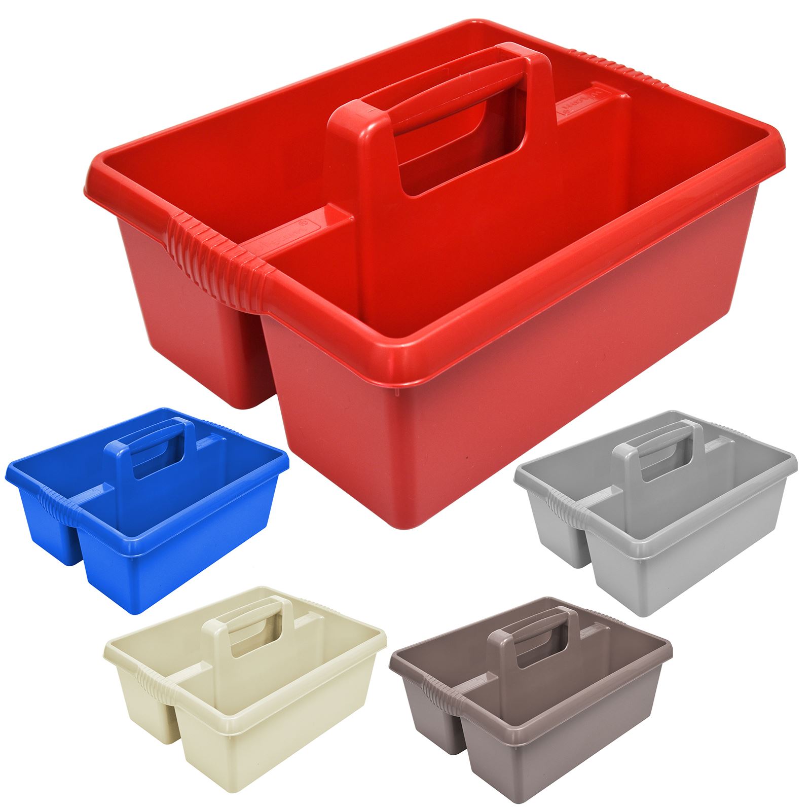 Kitchen Tidy Organiser Cleaning Caddy Tote Tray Large Strong Heavy Duty