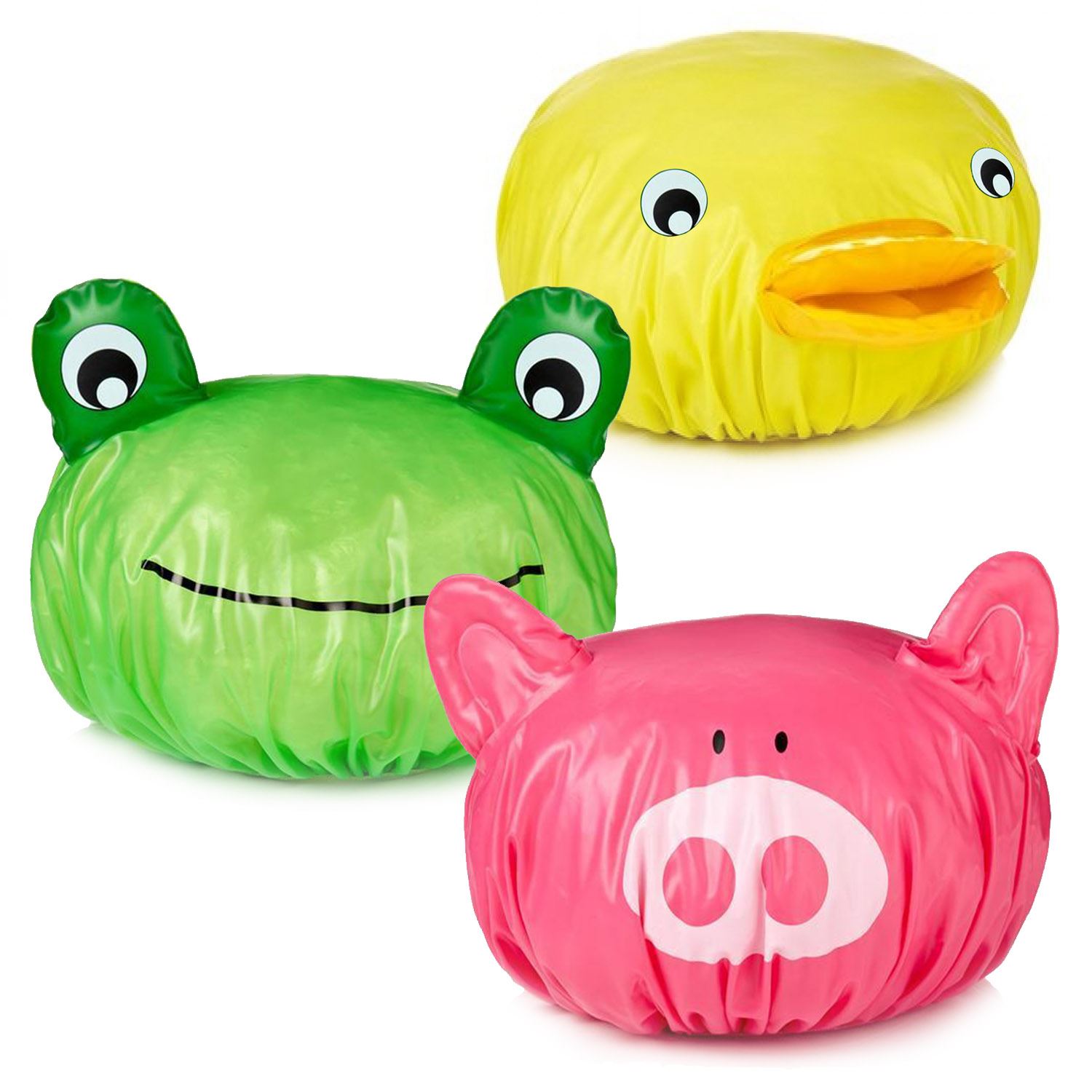Novelty Animal Shower Cap Waterproof Elastic Bath Bathing Travel Hat eBay