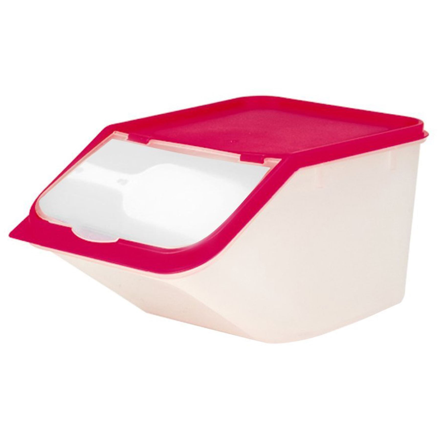 Dry Food Container With Scoop Large Storage Plastic Cereal Pet Dog Cat Dispenser eBay