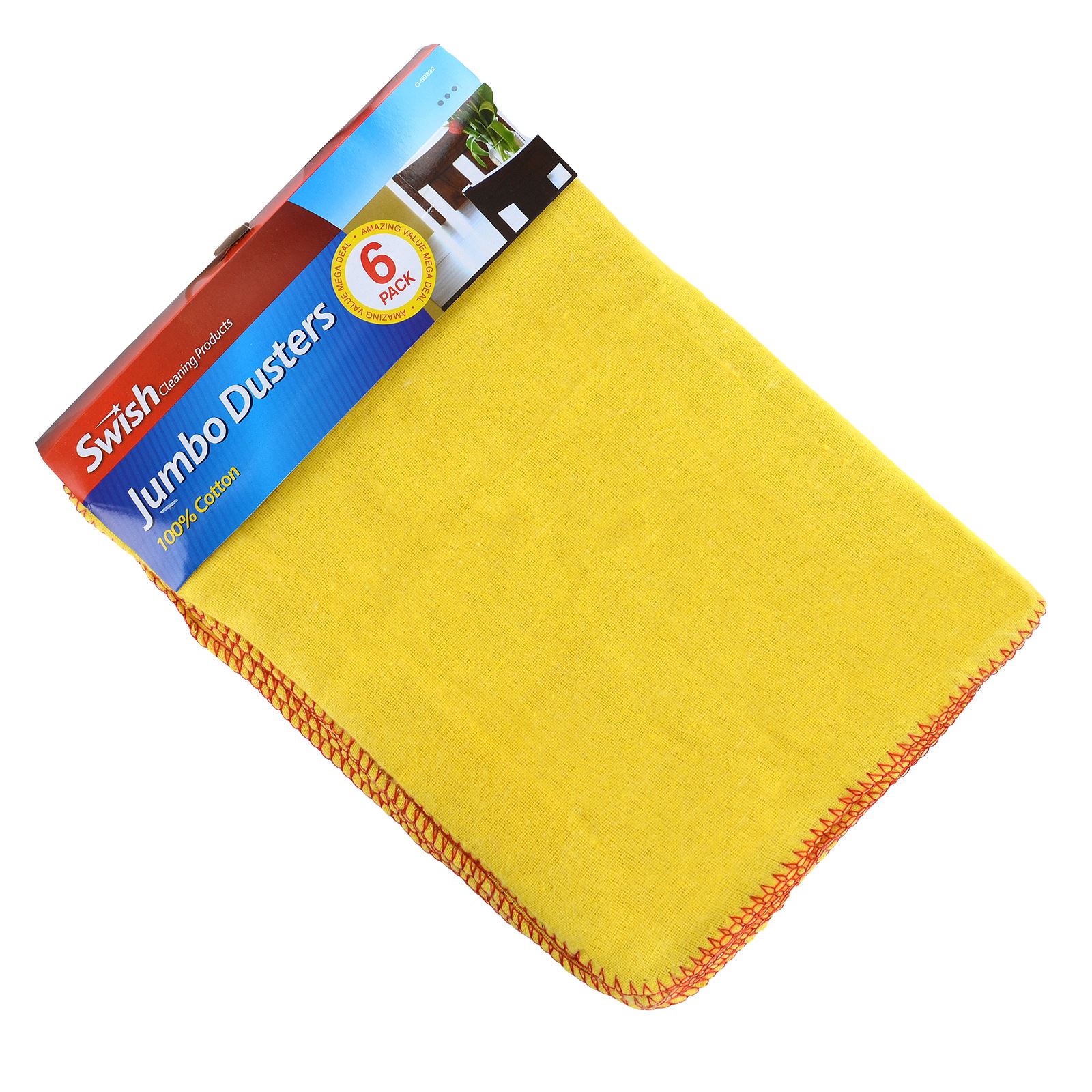 New 6x Large Cotton Duster Cleaning Cloth Home Car Valeting Polishing