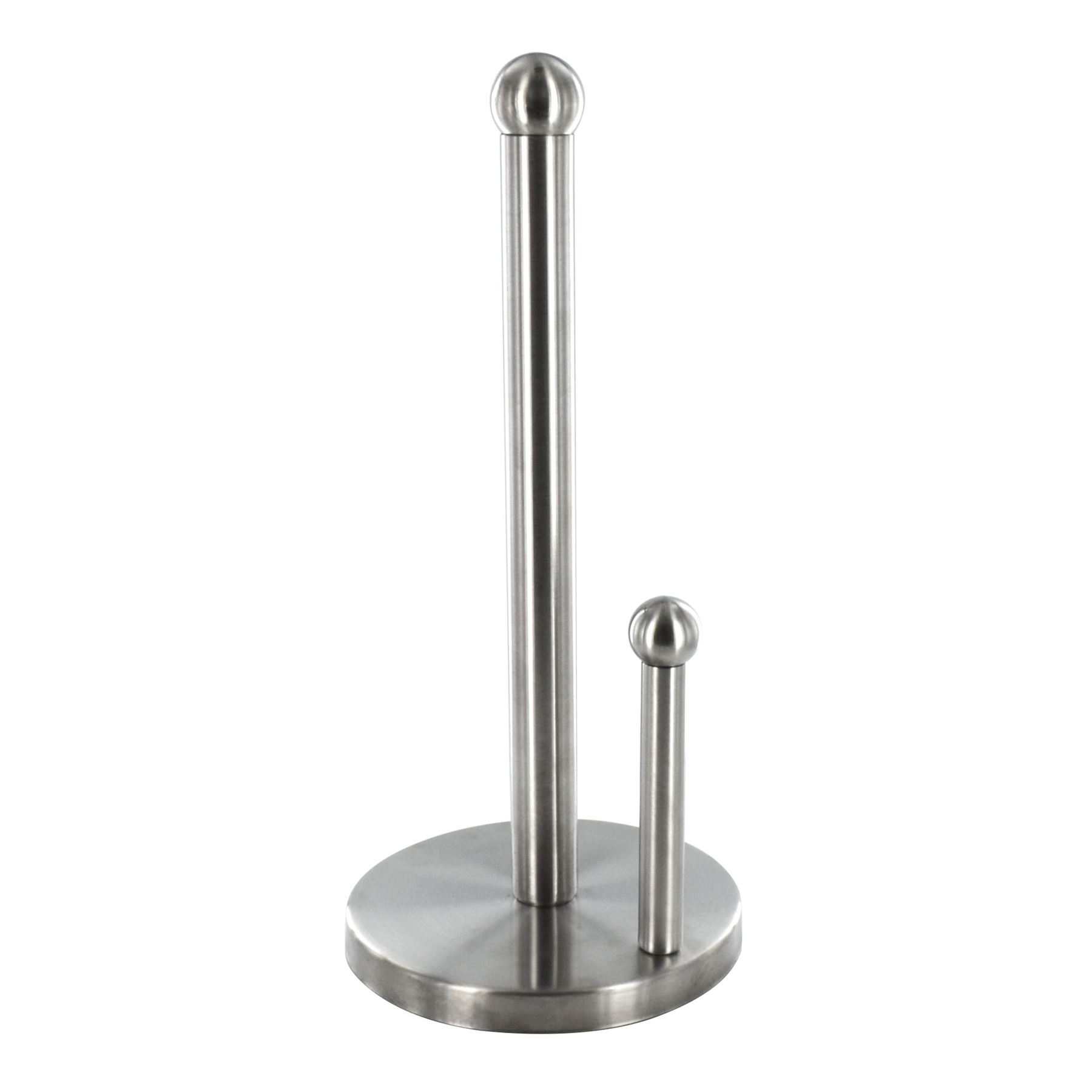 Freestanding Stainless Steel Kitchen Roll Holder Paper Towel Metal Pole