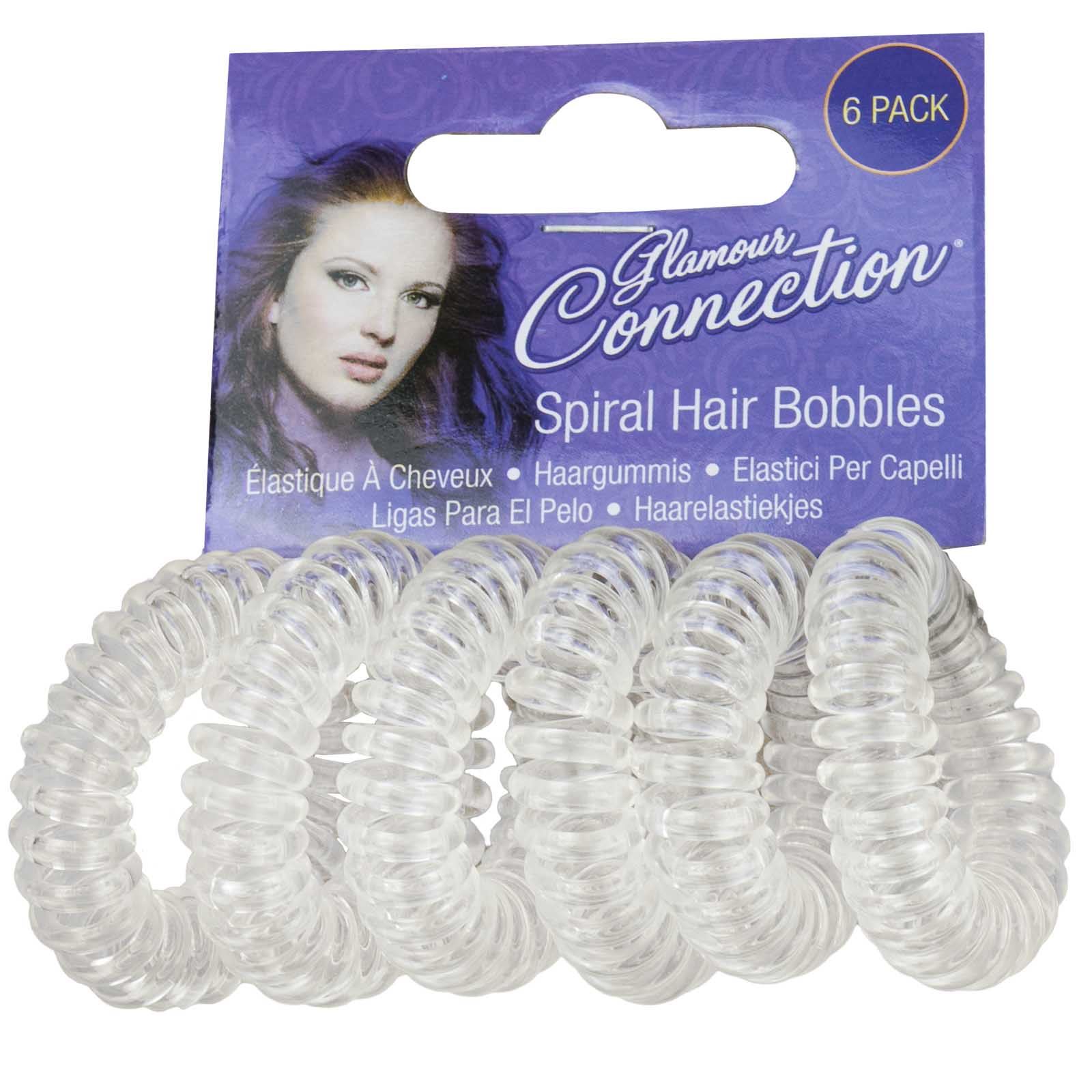 6 Pack Girls Womens Spiral Plastic Elastic Hair Bands Bobbles Stretchy Coil eBay